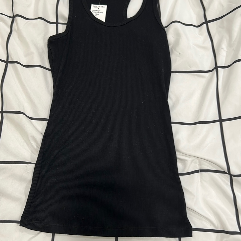 A brand new black tank top
